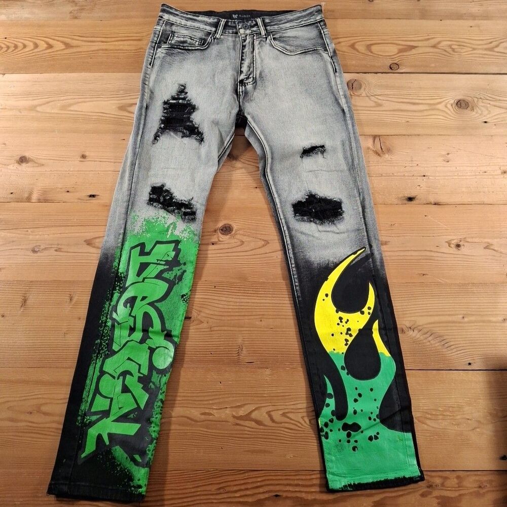 Waimea Jeans Distressed Skinny 30x30 Mens